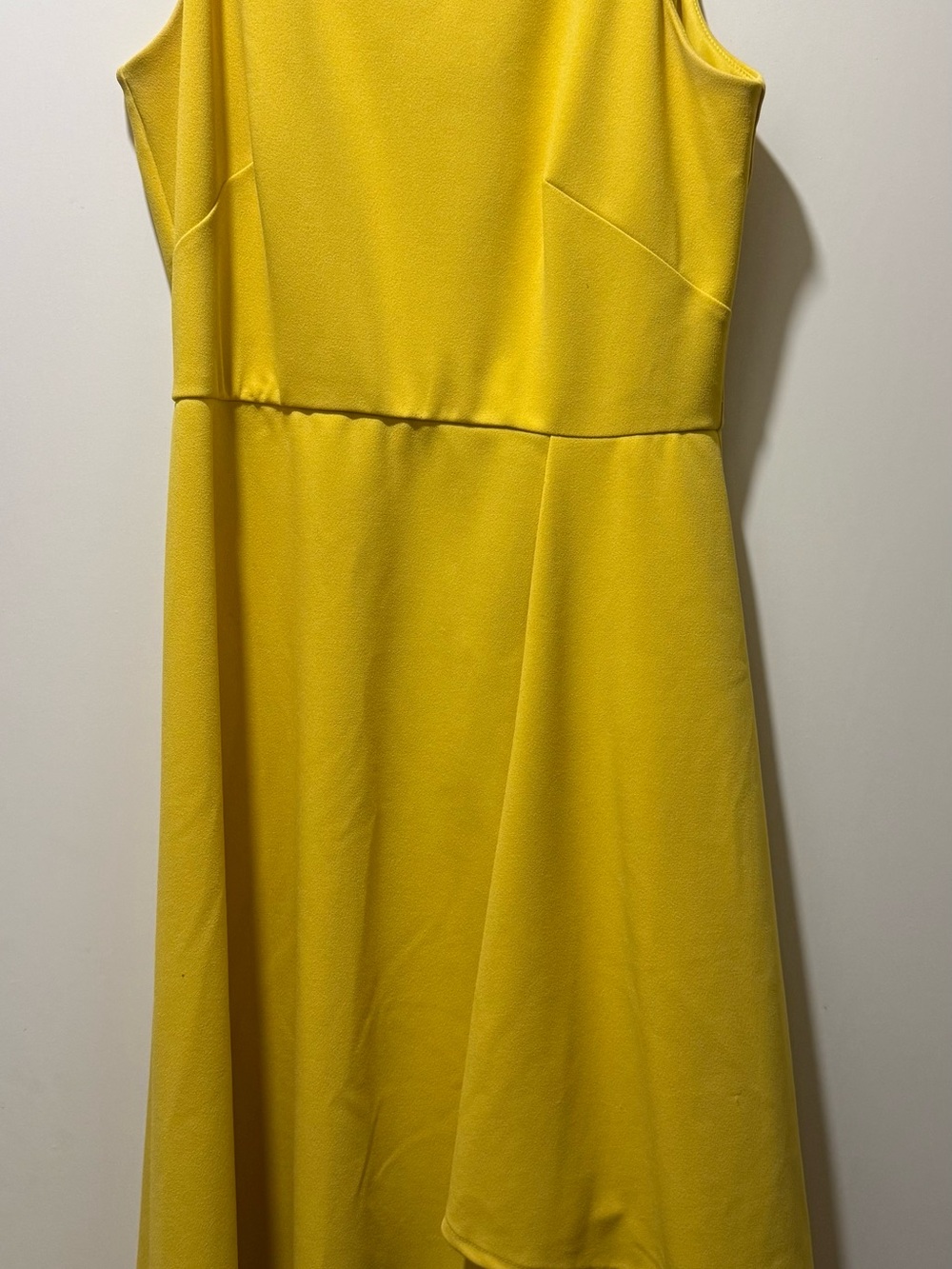 Vince Camuto Bright Yellow Asymmetrical Hem Dress
